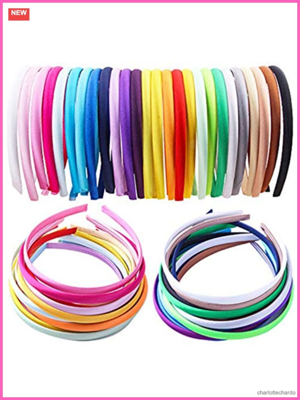 26pc Satin Headbands DIY Craft Plain Hair Accessories